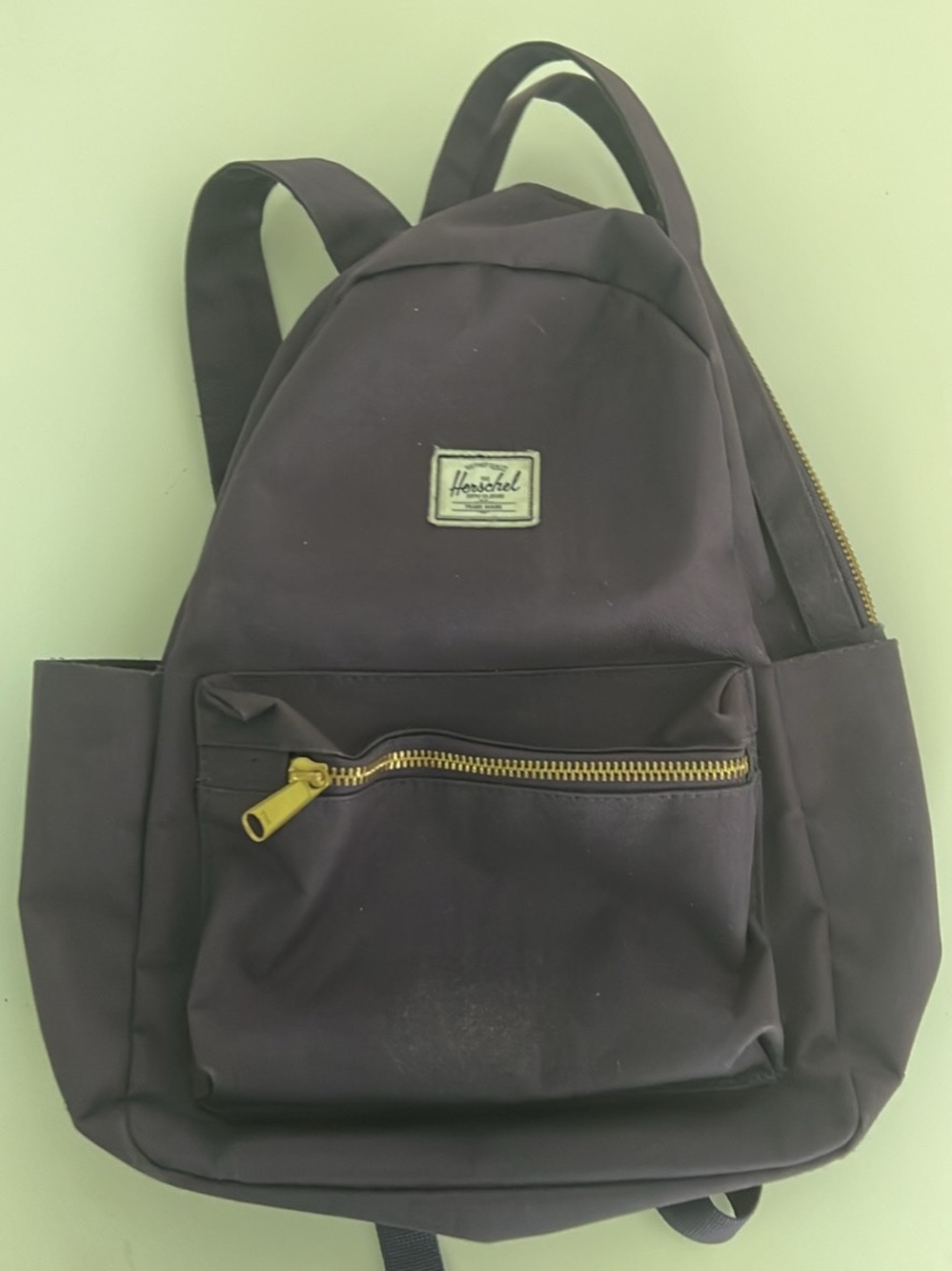 Herschel Supply Company Dark Purple Backpack with Gold Hardware
